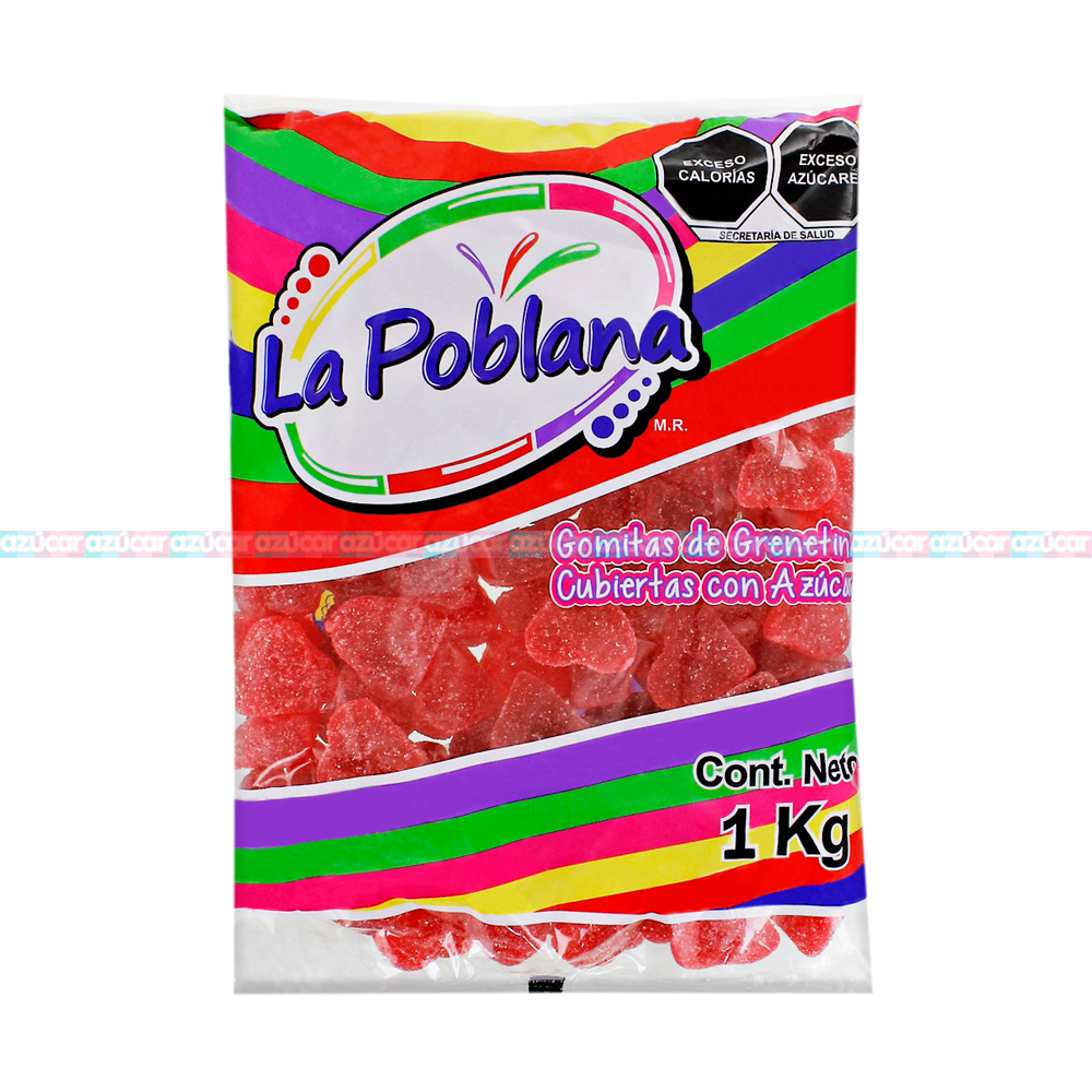 P GOMA CORAZON ROJO 10/1 KG