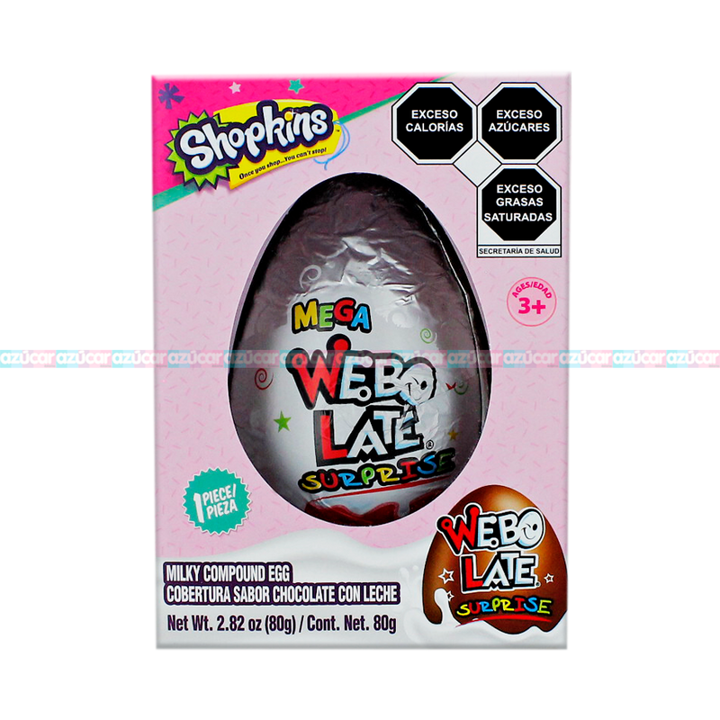 MEGA H CHOC SHOPKINS 12/80 GRS