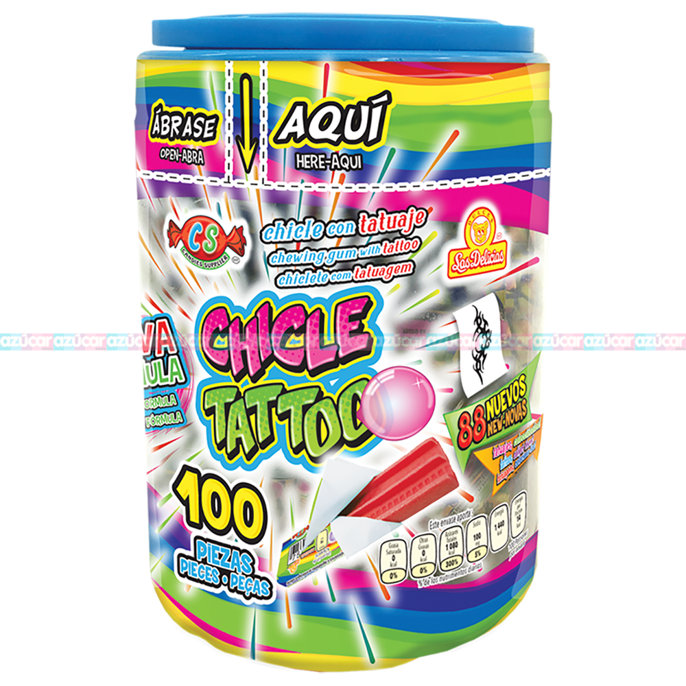 CHICLE TATOO VIT 24/100