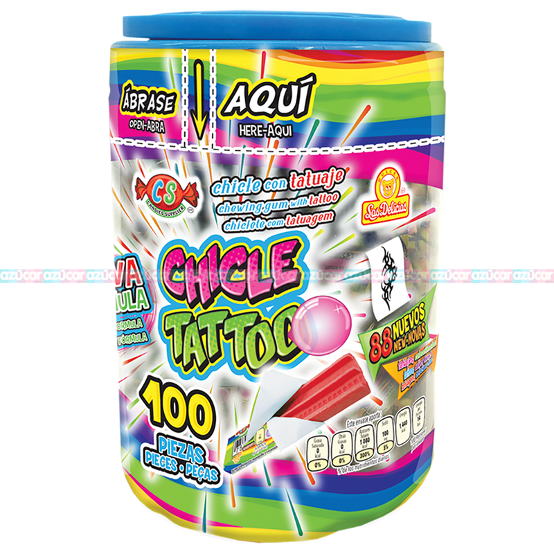 CHICLE TATTOO VIT 24/100