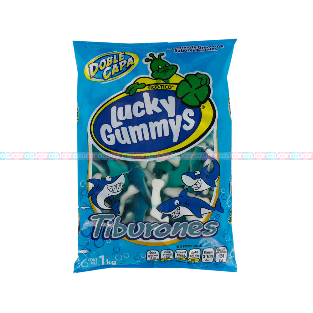 LUCKY GUMMYS TIBURONES 8/1 Kg