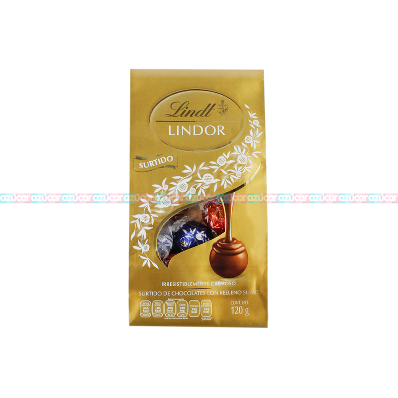 LINDOR BOLSA SURTIDO 12/120 G