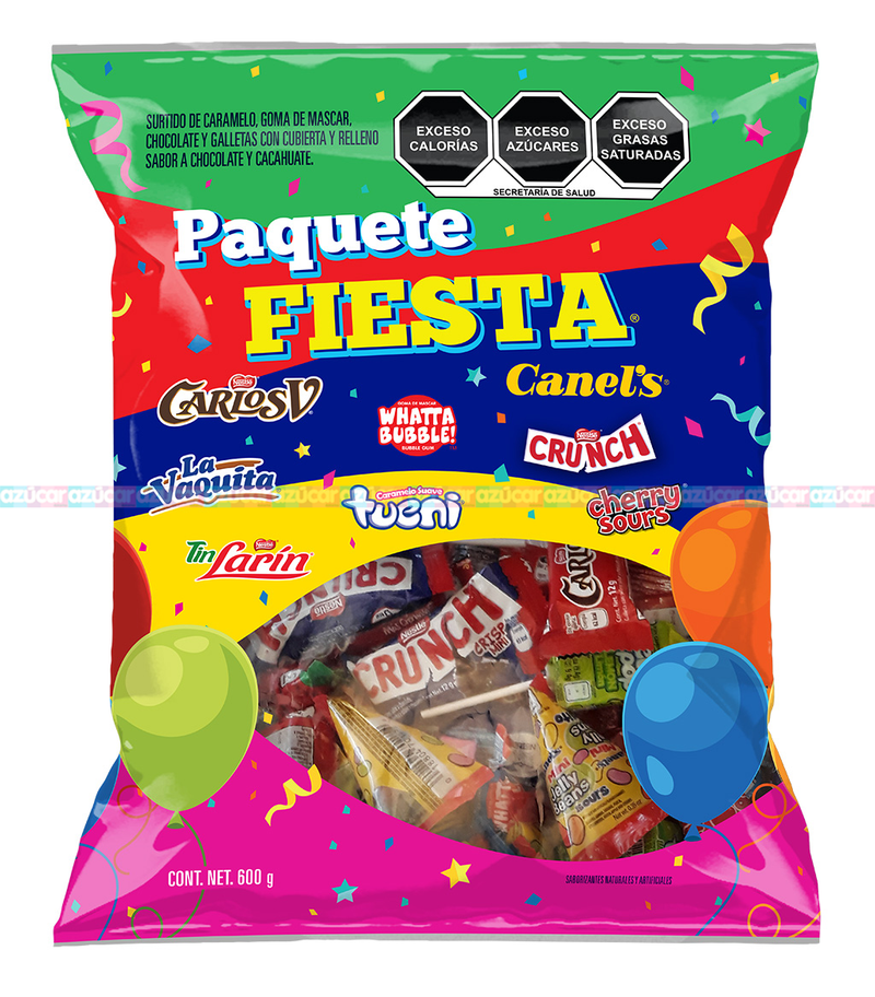 PAQUETE FIESTA 16/600 g