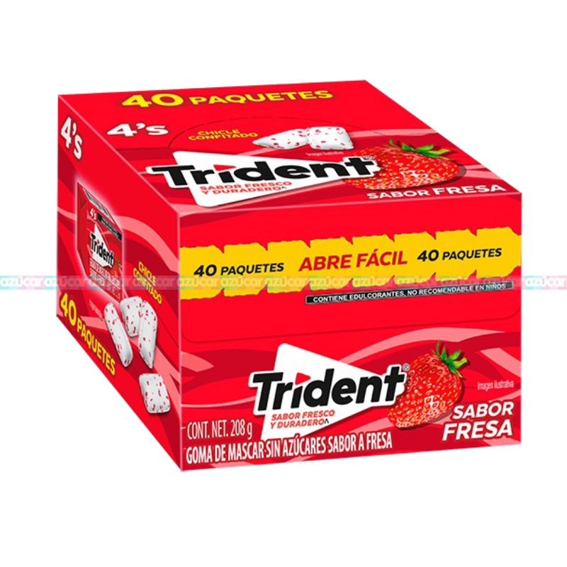 TRIDENT FRESA 4´S 40/40 – Azúcar Dulcerías