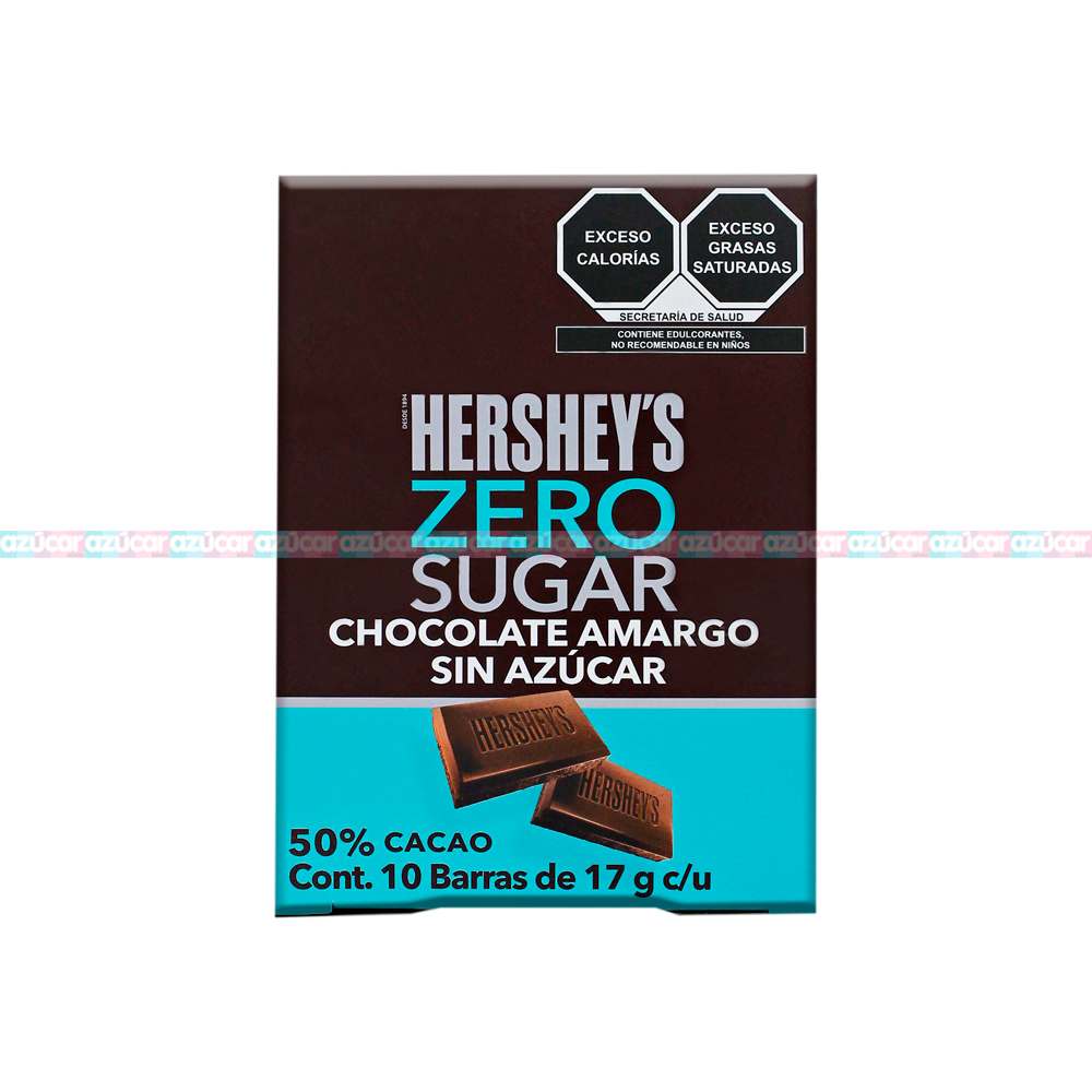 HERSHEY ZERO AZUCAR 17G 6/10