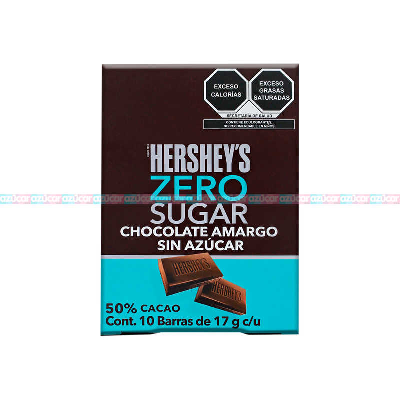 HERSHEY ZERO AZUCAR 17G 6/10