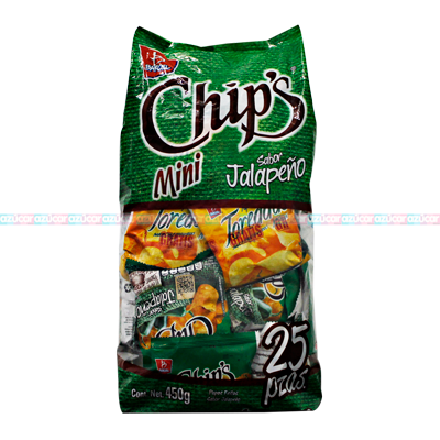 MINI CHIPS JALAPEÑO 6/25